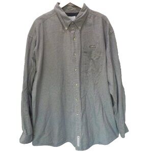 Yamaha Gear for Sports Men's Micro Check Black/Gray Long Sleeve Shirt Size XXL